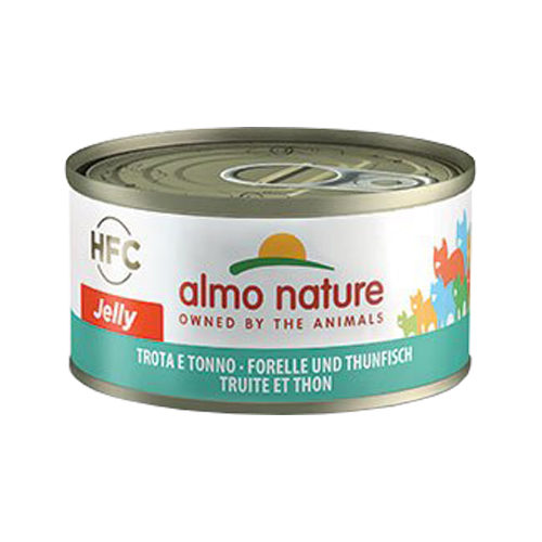 Almo Nature HFC 70 Jelly Katzenfutter - Dosen - Forelle & Thunfisch - 24 x 70 g von Almo Nature