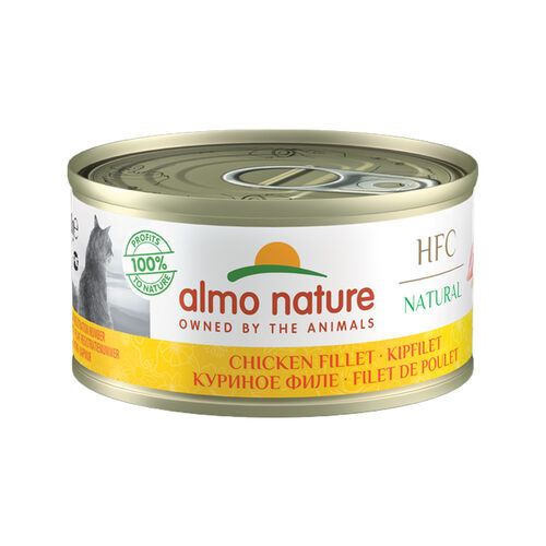Almo Nature HFC 70 Natural Katzenfutter - Dosen - Hühnerfilet - 24 x 70 g von Almo Nature