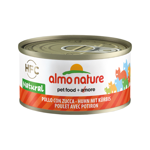 Almo Nature HFC 70 Natural Katzenfutter - Dosen - Huhn & Kürbis - 24 x 70 g von Almo Nature