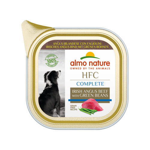 Almo Nature HFC Hundefutter - Wanne - Angus-Rind und Bohnen - 17 x 85 g von Almo Nature