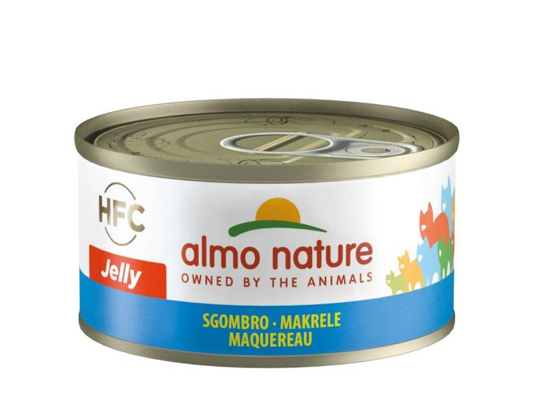 Almo Nature HFC Jelly 70g Dose Katzennassfutter 24 x 70 Gramm Makrele