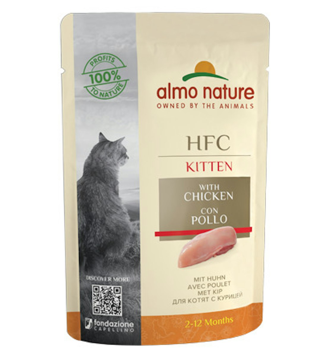 Almo Nature HFC Kitten mit Huhn 55g Katzennassfutter von Almo Nature