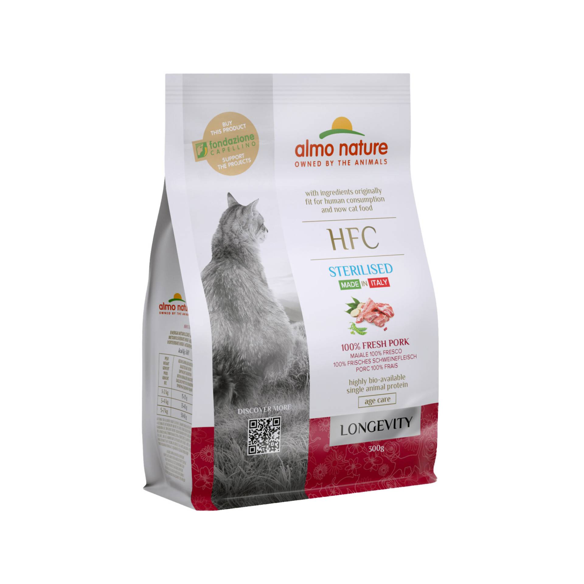 Almo Nature HFC Longevity Sterilised Katzenfutter - Schwein - 1,2 kg von Almo Nature