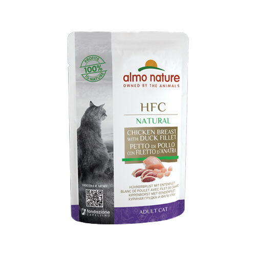 Almo Nature HFC Raw Pack Hundefutter - Frischebeutel - Hühnerfilet - 24 x 55 g von Almo Nature