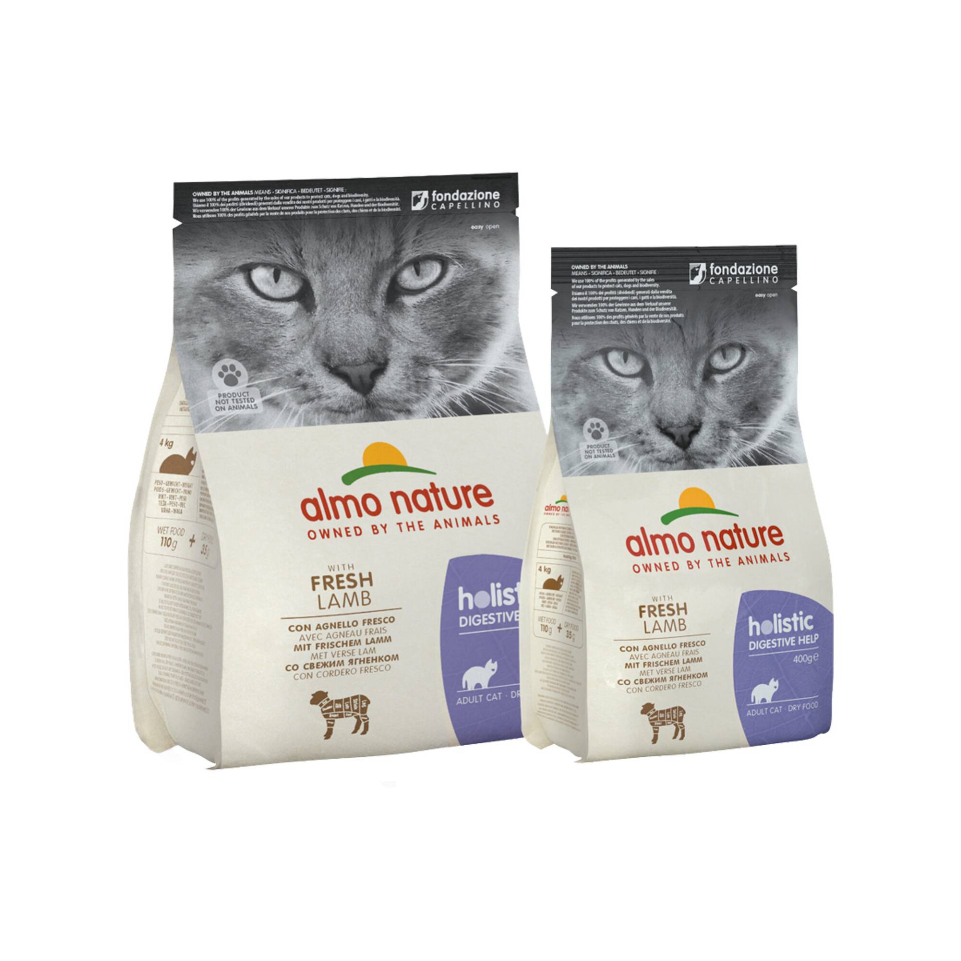 Almo Nature Holistic Adult Katzenfutter - Digestive Help – Lamm – 2 kg von Almo Nature