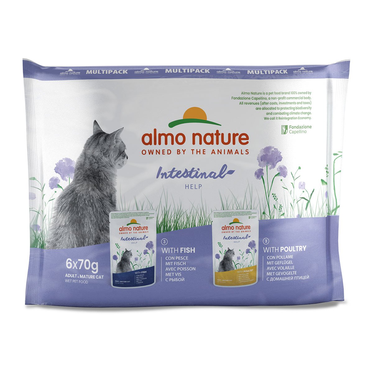 Almo Nature Holistic Digestive Help Multipack mit Fisch&Geflügel 6x70g von Almo Nature