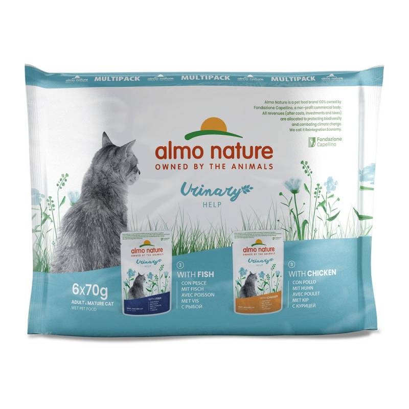 Almo Nature Holistic Urinary Help Multipack mit Fisch&Huhn 6x70g von Almo Nature