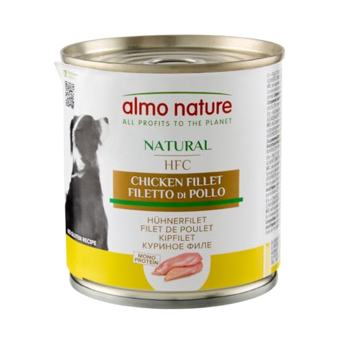 Almo Nature HFC Natural - Nassnahrung für Hunde mit Hühnerfilet ursprünglich Lebensmittelqualität und Werden jetzt für Hundenahrung erwendet. von almo nature