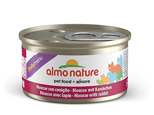 Almo Nature Daily Menu Katzenmousse mit Kaninchen, 85 g, 24 Stück von Almo