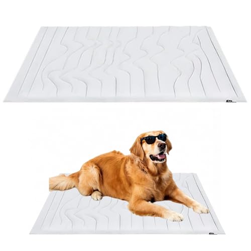 Aloka Olivia Yang 2025 Doppelseitige Kühlmatte für Hunde – große, atmungsaktive Sommerdecke für Käfige und Zwinger, maschinenwaschbar, gelfrei, Linderung bei heißem Wetter von Aloka Olivia Yang
