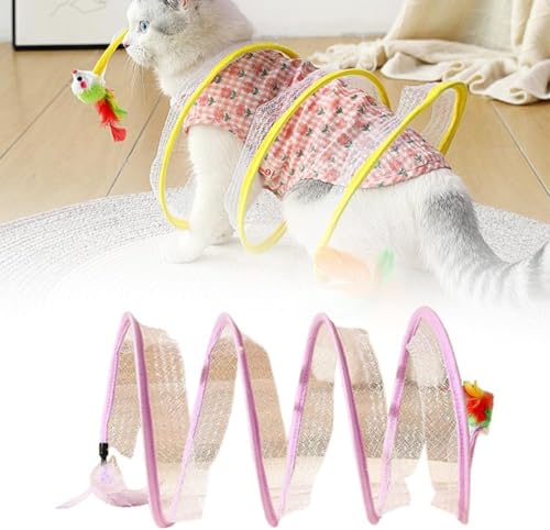 Katzentunnel Katzen Tunnel, Katzenspielzeug S Katzen Tunnel Katzenspielzeug Spirale Kitten Spielzeug Interaktiv, Spiral Mit Federspielzeug Cat Tunnel für Katzen Kaninchen Katzentunnel Katzen Tunnel, Katzenspielzeug S Katzen Tunnel Katzenspielzeug Spirale Kitten Spielzeug Interaktiv, Spiral Mit Federspielzeug Cat Tunnel für Katzen Kaninchen von Aloka Olivia Yang