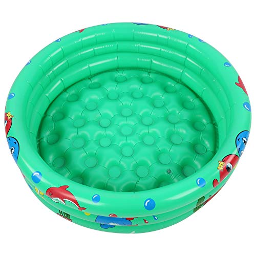 Alomejor Aufblasbares Baby Kleinkinder Schwimmbad Verdickter Sicheres Kleines Grünes Pool für Im Freien Im Freien - PVC -Material (Grün 90cm) von Alomejor