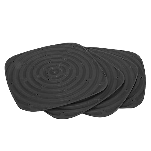 Alomejor Hühnernistunterslage, 4 Stück, Wiederverwendbare Einstreumatte mit Erhabenen Kreis (Black) von Alomejor