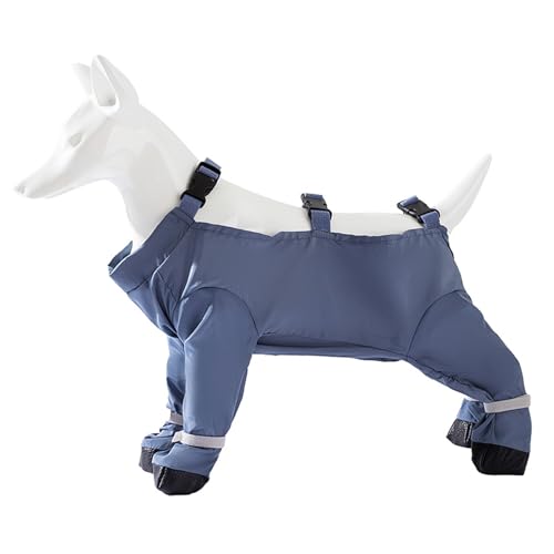 Alomejor Hunderegenhose, Schutzstiefel Atmungsaktive Hundepfoten Beschützer Kleidung für Regentag Im Freien Im Freien Im Freien (S) von Alomejor