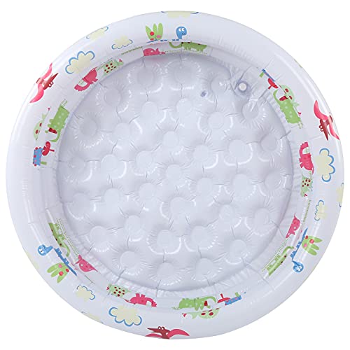 Alomejor Runde Babys Pool mit Dinosauriermuster, 100L Wasserspeicher, Aufblasbar für 25 cm, Geeignet für Interne und äußere Spiele, Tragbare und Leichte PVC Alomejor Runde Babys Pool mit Dinosauriermuster, 100L Wasserspeicher, Aufblasbar für 25 cm, Geeignet für Interne und äußere Spiele, Tragbare und Leichte PVC von Alomejor