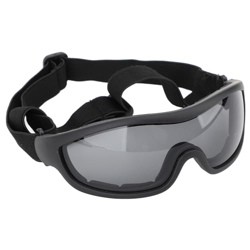 Alomejor UV-Schutz, Bruchsichere Hunde-Sonnenbrille mit Verstellbarem Riemen, Geeignet für Spaziergänge, Motorradfahren und Auto. Modisch (Grey) von Alomejor