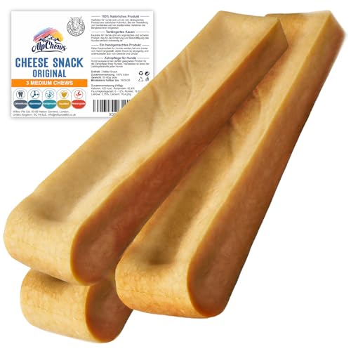 Hartkäse für Hunde – Mittlere 3 Stück – Natürlicher Kauknochen – Kaukäse zur Zahnpflege & Langen Kaudauer Hartkäse für Hunde – Mittlere 3 Stück – Natürlicher Kauknochen – Kaukäse zur Zahnpflege & Langen Kaudauer von Alp Chews