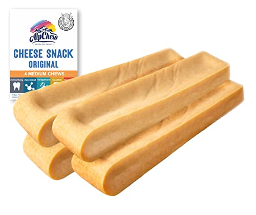 Alp Snack Chew Kaukäse für Hunde M Mittel 4 Stück Käse Kauknochen Hartkäse von Alp