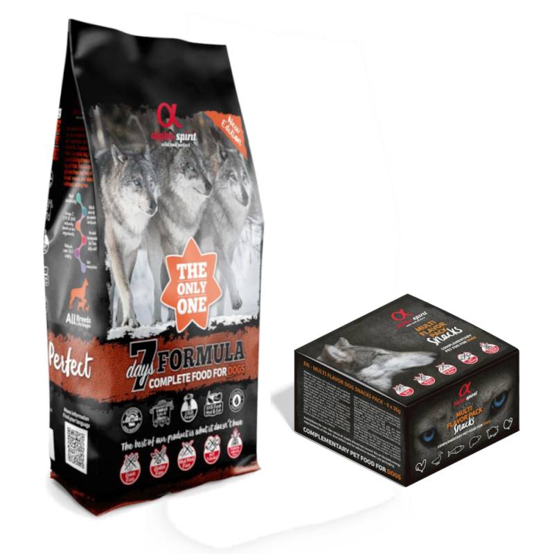 12 kg alpha spirit The Only One Trockenfutter + 9 x 35 g Mixbox Snack gratis! - 7 Days 12 kg alpha spirit The Only One Trockenfutter + 9 x 35 g Mixbox Snack gratis! - 7 Days von Alpha Spirit