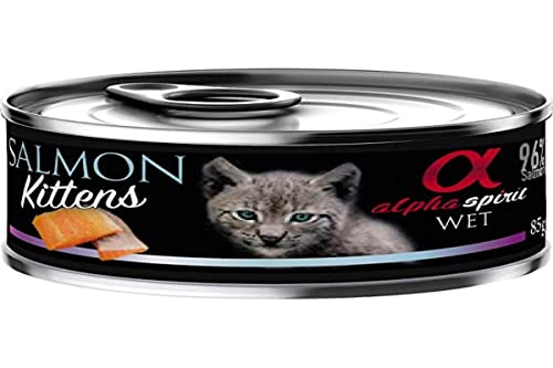 Alpha Spirit Wet Cat Kitten Salmon 85Gr (18Uds) von Alpha Spirit