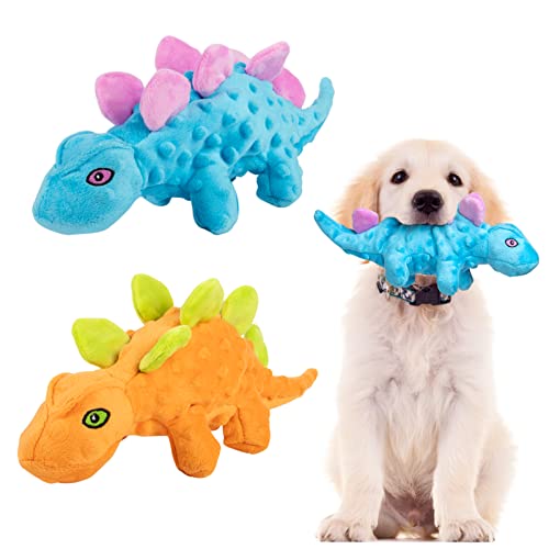Quietschendes Hundespielzeug für aggressive Kauer, robustes Plüsch-Hundespielzeug für große Hunde, knisterndes interaktives Welpen-Hundespielzeug für kleine, mittelgroße Hunde von Alphatool