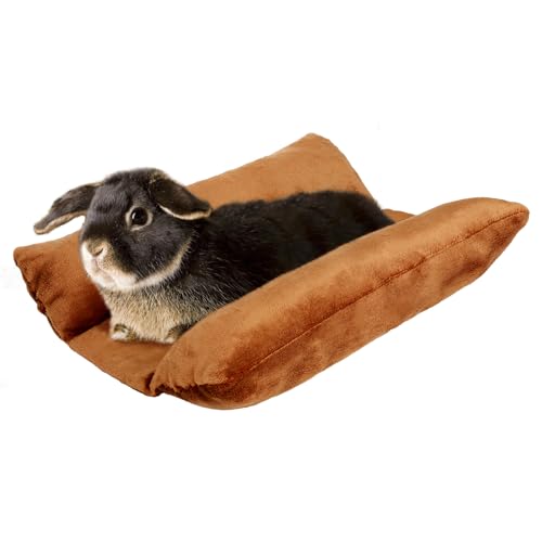 Weiches Kaninchenbett, 39,9 x 35,6 cm, warmes, verdicktes Kaninchen, konkaves Bett, Kuschelkissen, Plüschmatte mit Baumwollliegekissen, kleine Haustier-Flop-Matte für Käfig, zum Schlafen im Weiches Kaninchenbett, 39,9 x 35,6 cm, warmes, verdicktes Kaninchen, konkaves Bett, Kuschelkissen, Plüschmatte mit Baumwollliegekissen, kleine Haustier-Flop-Matte für Käfig, zum Schlafen im von Alphatool