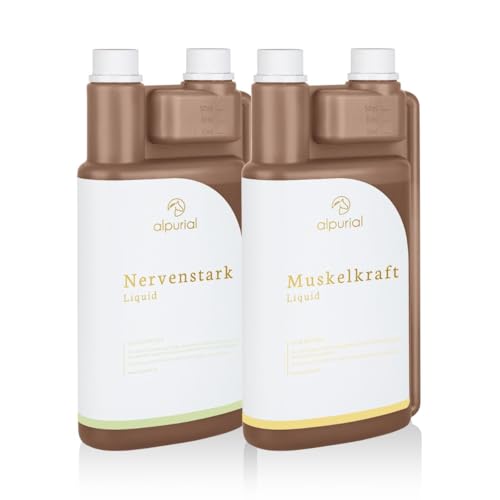 Alpurial PSSM Bundle - unterstützt die Entspannung der Muskulatur & den Muskelaufbau - von Tierärzten entwickelt (2 x 1 Liter) von Alpurial