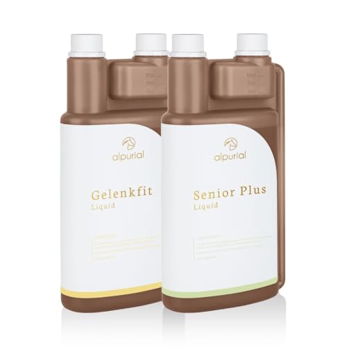 Alpurial Senior Bundle - ganzheitliche Unterstützung bei alterstypischen Problemen älterer Pferde - vom Tierarzt entwickelt (2 x 1 Liter) von Alpurial