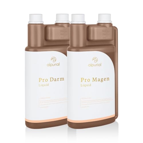 Alpurial Verdauungsbundle - zur Unterstützung deines Pferdes im gesamten Verdauungstrakt - vom Tierarzt entwickelt (2 x 1 Liter, Andere) von Alpurial