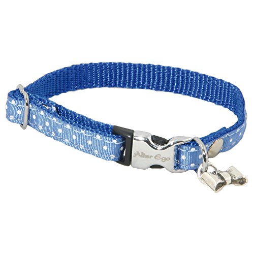 Halskette gepunktet S Breite 1 cm und Länge 27 cm Blau von Alterego