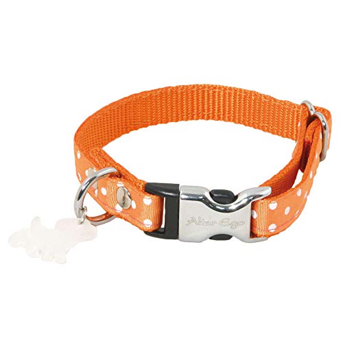 Halskette gepunktet S Breite 15 cm und Länge 33 cm orange von Alterego