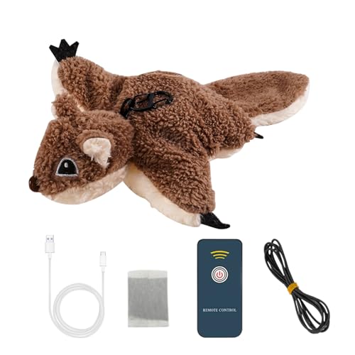 Altsuceser Plüsch-Katzenspielzeug, sichere Materialien, flatternd, USB, wiederaufladbar, interaktiv, Fledermaus, Eule, Huhn mit Bewegungssensor, quietschende Katzenminze, zwitschernde Tiere, Altsuceser Plüsch-Katzenspielzeug, sichere Materialien, flatternd, USB, wiederaufladbar, interaktiv, Fledermaus, Eule, Huhn mit Bewegungssensor, quietschende Katzenminze, zwitschernde Tiere, von Altsuceser