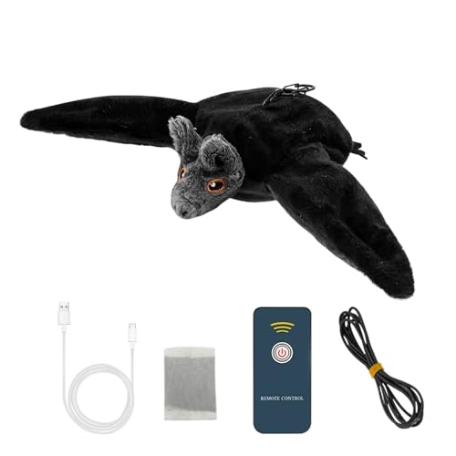 Altsuceser Plüsch-Katzenspielzeug, sichere Materialien, flatternd, USB, wiederaufladbar, interaktiv, Fledermaus, Eule, Huhn mit Bewegungssensor, quietschende Katzenminze, zwitschernde Tiere, Altsuceser Plüsch-Katzenspielzeug, sichere Materialien, flatternd, USB, wiederaufladbar, interaktiv, Fledermaus, Eule, Huhn mit Bewegungssensor, quietschende Katzenminze, zwitschernde Tiere, von Altsuceser