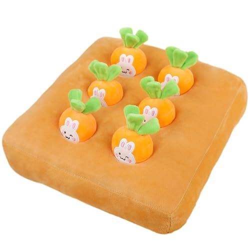 Altsuceser Süßes Rettich-Plüschtier, interaktives Rettich-Plüschtier in Karotte, Erdbeere, Ananas, weich, flauschig, PP-Baumwolle, gefüllt, Kleintiere, Haustier, Kaninchen, Futtersuche, Lernspielzeug, von Altsuceser