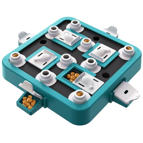 Aluckmao Hunde-Puzzle-Spielzeug, Futterspender für Leckerlis, geistige Stimulation, Grün von Aluckmao