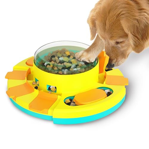 Aluckmao Hunde-Puzzle-Spielzeug, Hundeleckerli-Puzzle-Futterspender, interaktives Hundespielzeug (langsamer Futterspender) von Aluckmao