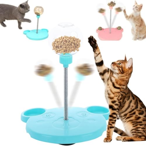 Alula777 Cat Toy Treat Dispensing Feeder Spielzeug, Leckage Ball, Feeder, Katzenball, Blau (Blau, 20 x 22 x 25,5 cm) von Alula777