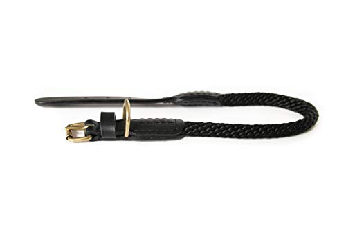 Alvalley Lederhalsband mit Schnalle 3/4 Zoll Dicke x 46 cm lang, schwarz von Alvalley LLC