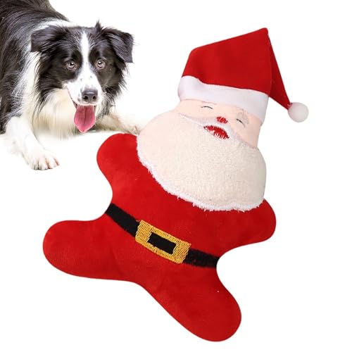 Alwida Kauspielzeug für Welpen, Kauspielzeug für Hunde mit Weihnachtsmann, Weihnachts-Hundespielzeug für Aggressive Kauer, Bissfeste interaktive Zahnreinigung für Haustiere, Aggressive Kaupuppe Alwida Kauspielzeug für Welpen, Kauspielzeug für Hunde mit Weihnachtsmann, Weihnachts-Hundespielzeug für Aggressive Kauer, Bissfeste interaktive Zahnreinigung für Haustiere, Aggressive Kaupuppe von Alwida