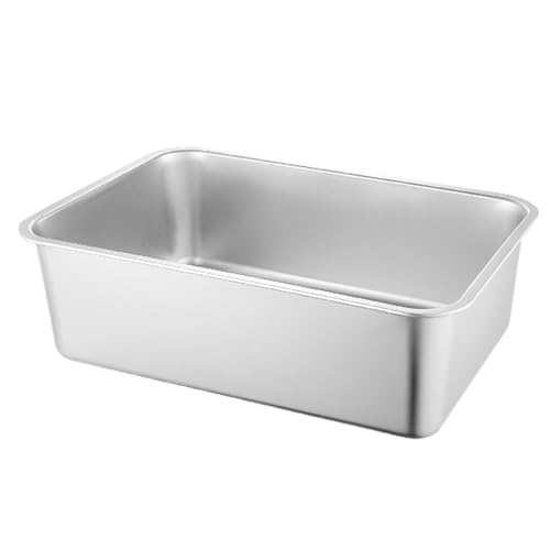 Katzentoilette, extra große Katzentoilette aus Edelstahl, Katzentoilette, Katzentoilette für große und kleine Katzen, die Katzentoilette, extra große Katzentoilette aus Edelstahl, Katzentoilette, Katzentoilette für große und kleine Katzen, die von Alwida