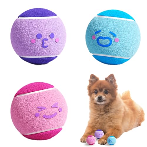 Alwodici 3 Stück Hunde-Tennisbälle, Spielzeug, 3,8 cm, Mini-Bounce Hundeball, interaktives Hundespielzeug, Bälle, unzerstörbarer Hundeball für drinnen und draußen, geeignet für kleine Hunde und Katzen Alwodici 3 Stück Hunde-Tennisbälle, Spielzeug, 3,8 cm, Mini-Bounce Hundeball, interaktives Hundespielzeug, Bälle, unzerstörbarer Hundeball für drinnen und draußen, geeignet für kleine Hunde und Katzen von Alwodici