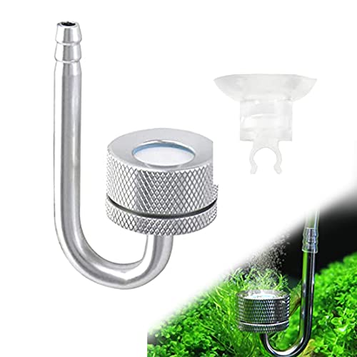 Aquarium Zerstäuber Aquarium CO2 Diffusor Aluminiumlegierung Co2 System Diffusor Aquarium Bubbler Mit U-Form Anschlussrohr und Saugnäpfen CO2 Diffusor FüR Aquarien, Aquarium Wasserpflanze Zubehör Aquarium Zerstäuber Aquarium CO2 Diffusor Aluminiumlegierung Co2 System Diffusor Aquarium Bubbler Mit U-Form Anschlussrohr und Saugnäpfen CO2 Diffusor FüR Aquarien, Aquarium Wasserpflanze Zubehör von Amacoam