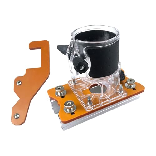 Amagogo 2 in 1 Schlitzhalter Schrank Elektrowerkzeuge Teile Metall Unsichtbare Befestigungselemente Panel für Schrankschneidemaschine, mit Stellungsregler von Amagogo