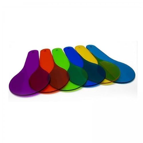 Amagogo 5X Transparentes Blatt Farbpaddel, Frühes Wissenschaftliches Lernspielzeug, Farbtransluzentfolie, Farbfilterplatine für Kinder, Jungen, Mädchen von Amagogo