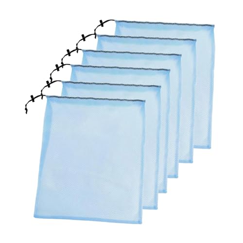 Amagogo 6X Netztaschen, Tauchtaschen, Leichter Netzbeutel, Sporttasche, gewellte Taschen, Kordelzug-Netztaschen für Reisen, Muschelsport, Gemischte Farbe zufällig Amagogo 6X Netztaschen, Tauchtaschen, Leichter Netzbeutel, Sporttasche, gewellte Taschen, Kordelzug-Netztaschen für Reisen, Muschelsport, Gemischte Farbe zufällig von Amagogo