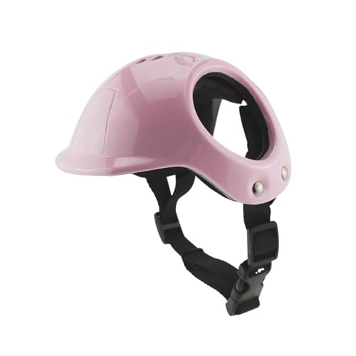 Amagogo Fahrradhelm für Haustiere, bequemer Doppelloch-Design, Helm für Hunde und Katzen, für Corgi, Yorkshire Terrier, Rosa Amagogo Fahrradhelm für Haustiere, bequemer Doppelloch-Design, Helm für Hunde und Katzen, für Corgi, Yorkshire Terrier, Rosa von Amagogo