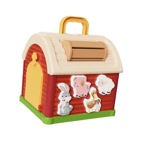 Amagogo Formsortierer Baby-Aktivitätswürfel Kid Farm Animal Matching Toy Lernspielzeug Farbwahrnehmungsspielzeug für Kindergartenkinder Amagogo Formsortierer Baby-Aktivitätswürfel Kid Farm Animal Matching Toy Lernspielzeug Farbwahrnehmungsspielzeug für Kindergartenkinder von Amagogo