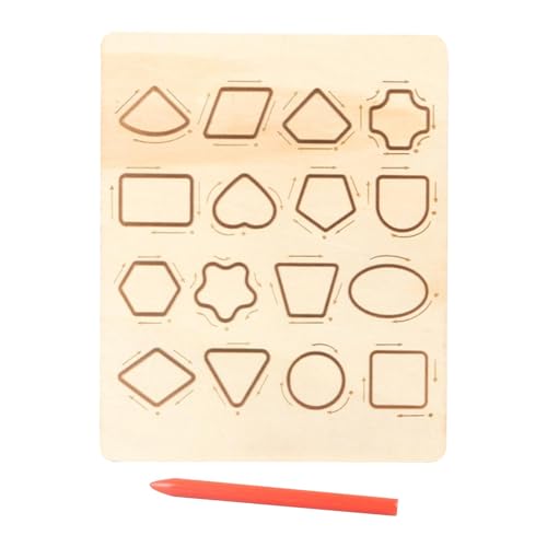 Amagogo Holzbretter zum Nachzeichnen von Formen und Zahlen, doppelseitig, Lernspielzeug für die Feinmotorik, für Kinder im Vorschulalter Amagogo Holzbretter zum Nachzeichnen von Formen und Zahlen, doppelseitig, Lernspielzeug für die Feinmotorik, für Kinder im Vorschulalter von Amagogo