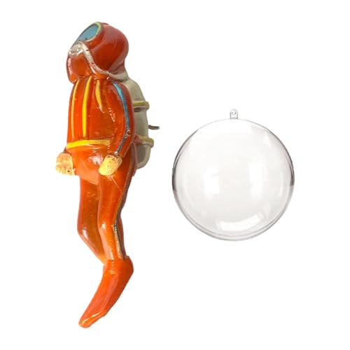 Amagogo Miniatur-Taucherfigur mit Wasserballon-Ornamenten, Spielzeug-Simulation, süße Taucherfigur, Mini-für Aquarium-Dekorationen für das für Aquarium, Orange Amagogo Miniatur-Taucherfigur mit Wasserballon-Ornamenten, Spielzeug-Simulation, süße Taucherfigur, Mini-für Aquarium-Dekorationen für das für Aquarium, Orange von Amagogo