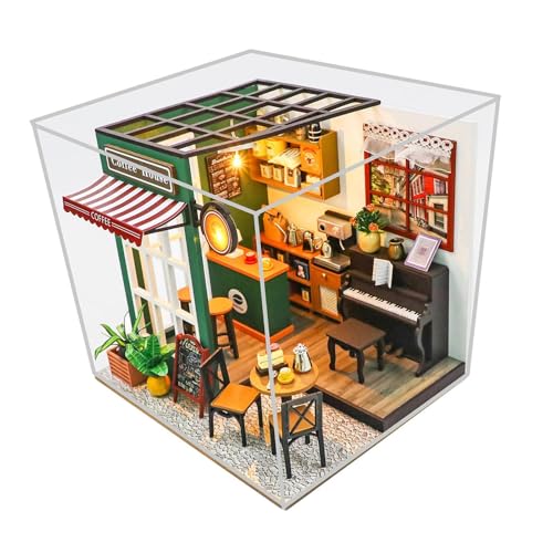 Amagogo Miniaturhaus-Bausätze zum Selbermachen, Mini-Puppenhaus, dekoratives Puppenhaus, eingebaute LED-Leuchten für Valentinstag, Mutter, Geburtstagsgeschenk Amagogo Miniaturhaus-Bausätze zum Selbermachen, Mini-Puppenhaus, dekoratives Puppenhaus, eingebaute LED-Leuchten für Valentinstag, Mutter, Geburtstagsgeschenk von Amagogo